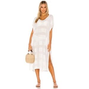 TAVIK revolve caftan women’s long cover up beach swim vacation white XS/S